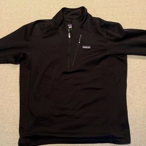 Patagonia Crosstrek Quarter-Zip Fleece Pullover - Men's Large Black